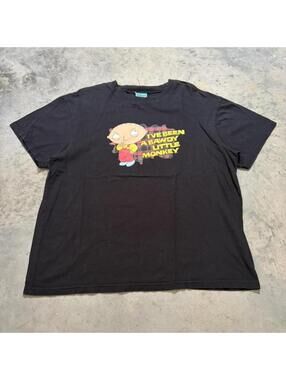 Vintage Family Guy Stewie Bawdy Little Monkey Sleepwear Tee Large Y2K Cartoon